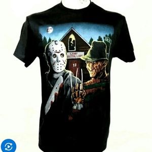 Freddy Krueger & Jason Voorhees T-Shirt Med NWT